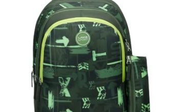Lavie Sport Mosaic Laptop Backpack | 37 Liters | Fits Upto 16 Inch | Laptop Compatiable | Rain Cover | Gift for Boys & Girls