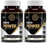 Shudh Kaama Testo Power Natural Testosterone Booster for Men | Strength Stamina & Endurance(2 x 60 Tablets)