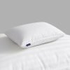 WELLGIVER Microfibre Sleeping Pillow Pack of 1 Stripes Ultra Soft Bed Pillow for Sleeping, 41×61 cm, Soft & Fluffy, with Inner Cover(White)