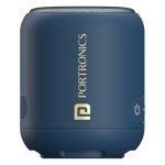 Portronics SoundDrum 1 12W TWS Portable Bluetooth Speaker with Powerful Bass, Bluetooth 5.3V, 360° Surround Sound, USB Drive in, Type C Fast Charging(Blue)