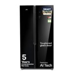 Godrej 540 L 3 Star 5 Years Comprehensive Warranty 4 Intelligent Modes|Toughened Glass Door|Frost Free SBS Inverter Refrigerator(2026 Model, RS EONVELVET 580C RID OP BK, Opera Black, 52141501SD03653)