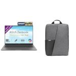 ASUS Zenbook S14 (2026),Smartchoice,Intel Core Ultra 9 (Series 3),16GB RAM,512GB SSD, 3K OLED,Touchscreen, 14″(35.5 cm),Win 11,M365 Basic(1Y),Office 2024,Gray, 1.2 Kg, Copilot+ PC + laptop bag