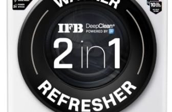 IFB 6.5 Kg 5 Star with 9 Swirl Wash, Steam Refresh, Eco Inverter Motor, DeepClean® Ai Powered Fully Automatic Front Load Washing Machine (ELENA VXN 6510 CMS, 2X Power Steam®,Inbuilt Heater, White)
