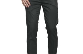Vogaan Formal Pant with Expandable Waist for Men | Men’s Cotton Regular Fit Flat Front Pant for Party and Casual Wear (Green_30)