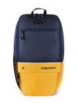 Gear Superior XL 16″/17L Small Water Resistant Backpack | Casual Backpack | College Bag |Travel Bag For Men/Women (Navy-Yellow)