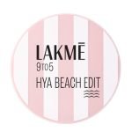 Lakme 9to5 Hya Matte, Beach Edit Cushion Foundation, C 280-Cool Tan, Matte Finish, Buildable Coverage, SPF 40, 12 gm