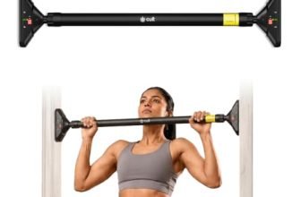 Cult Adjustable Pull-Up Bar for Home for Kids and Adults | 200 kg Weight Capacity | Heavy-Duty Steel Wall Mounted & Doorway Bar | Anti-Skid Grip Multi-Grip Pull-Up Bar for Home Workout | No-Drill Installation for Pull Ups, Chin Ups & Core Training | Size – 72-110 cm