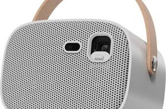 Egate Zen DLP 6X (EGK6) (600 lm) Full HD 1080p Native with 4K Ultra HD Support with Battery | 600 ISO Lumens, Android 9.0, 2GB-32GB, Dual WiFi and Bluetooth | DLP Smart Home Projector(White)