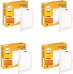 Wipro 7w Alpha Panel Square 6500k (Pack of 4 ) Ceiling Light Ceiling Lamp(White)