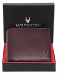 WildHorn India Dark Brown Leather Men’s Wallet (WH2083)