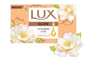 Lux Flaw-less Glow Bathing Soap infused with Vitamin C & E |For Superior Glow|Buy 4 Get 1 Free|150g