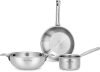 Lifelong Triply Kadai, Frypan & Saucepan Induction Bottom Cookware Set(Stainless Steel, 3 – Piece)
