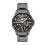 Armani Exchange Stainless Steel Analog Black Dial Men’s Watch-Ax2458, Band Color:Gray