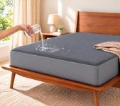Trance 100% Waterproof Premium Cotton Feel Mattress Protector King Size 72×72 Inches | Breathable and Hypoallergenic Ultra Soft Fitted Bed Protector Cover (72″x72″ Fits Upto 10 Inches, Grey)