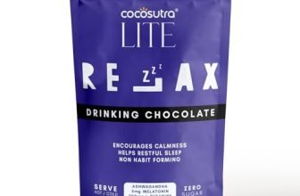 Cocosutra RELAX Sugar-Free Drinking Chocolate with Melatonin & Ashwagandha | Sleep Aid | Non-Habit Forming | Keto Friendly | Ages 14+ | 200g | 10 Servings