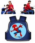 tiny Lijuu Baby & Kids Safety Belt for Two Wheeler, Bike & Scooty | Adjustable Child Safety Harness | Strong Buckle Protection | Comfortable & Secure | 2–12 Years (Spider Blue)