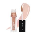 SUGAR Cosmetics – Time To Shine – Lip Gloss – 10 Princess Aurora (Golden beige with Shimmer) – 4.5 gms – High Shine Lip Gloss with Jojoba Oil