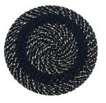 BENAVJI Round Shape Feather Door Mat – Cotton Reversible for Kitchen and Home – 15 Inch Small Pack of 1