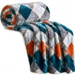 VAS COLLECTIONS 280 GSM Flannel Blanket for Double Bed, Ultra Soft Plush Fleece Blanket, Warm & Cozy Heavy Winter Blanket, Breathable AC Blanket, for Home & Hotel, 220 x 230 cm – Deep Teal