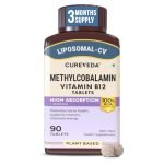 Cureveda Liposomal Vitamin B12 1500 mcg Tablets, 90 Count