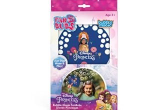 Bubble Magic FanBubs Disney Princesses Theme|Thick Viscous Concentrate Solution Pouches With HandFan|Just Dip,Wave& Play|Bubble Maker|Birthday&Return Gifts For Kids 3+|Outdoor Indoor Toy|Made In India