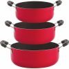 NIRLON Chemical Free 3 Piece Non-Stick Coated Kitchenware Combo Set Non-Stick Coated Cookware Set(PTFE (Non-stick), Aluminium, 3 – Piece)