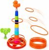 MAD OVER TOYS 3 In 1 Ring Toss with Stacking Tower(Multicolor)