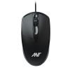 Ant Globe 10 Wired Optical Mouse with 1200 DPI, USB Connectivity, Lightweight Design, Durable 3 Buttons, Compatible with Windows/Mac/Linux_Black