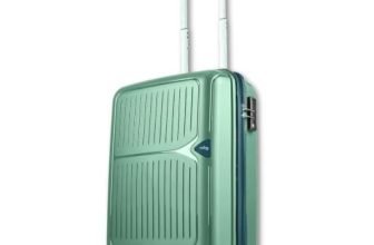 Footloose by VIP Head Spin 8-Wheel Cabin Hard Case Trolley Bag, Green