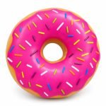 Donut Squishy Toy, Soft Squeeze Fidget Toys with Colorful Food Designs, Donut Novelty Toys for Boys & Girls, Stress Relief Squeeze Toys for Home, Travel & Play, Pack of 1