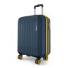Safari Cabin Genius Alley 55cm Trolley Bag Hard Case Polypropylene, 4 Spinner Wheels, 360 Degree Wheeling Carry on Luggage, Travel Bag, Suitcase for Travel, Trolley Bags for Travel, Navy
