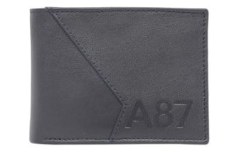 Aeropostale Men’s Global Coin Wallet PORUS – Navy | Durable Leather | Compact Design & Coin Pocket | Ideal for Gifting