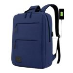 Impulse Empower Elite Laptop Backpack for Men & Women | 25L Polyester School & College Bag | USB Charging Port | Padded Laptop Sleeve | Multiple Pockets with Bottle Holder | Blue