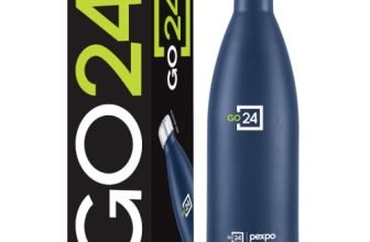 Go24 pexpo Stainless Steel Water Bottle Electro Denim Blue 980ml