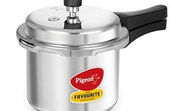Pigeon by Stovekraft Favourite Outer Lid Non Induction Aluminium Pressure Cooker, 3 Litres (Silver)