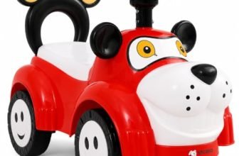 Storio Kuku Kids Ride-On Car – Push Toy for Boys & Girls, Comfortable & Durable, Red Color