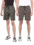 Dollar Solid Men’s Shorts | All-Over Print | One Side Zipper Pocket with Label Branding | Self Waistband with Drawcord | Wide Array of Attractive Prints