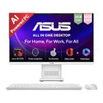 ASUS AiO VM441 (2026), Copilot+PC,Snapdragon X,16GB/512GB,FHD,Touch Screen,23.8″(60.45cm),Win 11,M365 Basic(1Y),Office 24,White,5.47 kg,VM441QA-TWAP001WS,Wireless Keyboard & Mouse,AI PC with 45 Tops