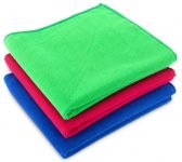 BENAVJI Microfiber Cleaning Cloth Pack of 3 | Ultra Soft Lint-Free Microfiber Towels | Multipurpose Cleaning Cloth for Car, Bike, Kitchen, Home, Super Absorbent, Reusable