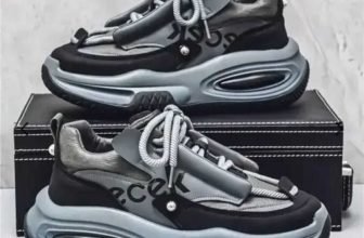 HIDENCE AFC_3010_BK_8 Sneakers For Men(Grey, Black , 8)
