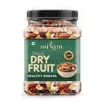 HAI NATH Mix Dry Fruits for eating – 500g | Mix Nuts, Seeds and Berries Pack | Trail Mix | Cashews | Almonds | Black Raisins | Golden Raisins