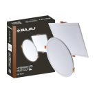 Bajaj Polycarbonate Hyperion LED Multi CCT Panel | 5W Round LED Surface Light | Modern Multicolor Lights for Living Room, Bedroom and Hall | White Body (Pack of 1)