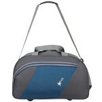 Perfect Star 40 Liter Waterproof Polyester Small Duffle Bag Ultra Light Travel Duffel Bag for Men & Women (Grey-Teal)