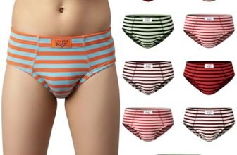 Lux Cozi Boy’s Pack of 10 Super Combed Cotton Inner Elastic Stripe Brief for Kids (Size : 65cm) Multicolour
