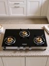 Hindware Smart Appliances ARMO Plus GL 3B Glass, Stainless Steel Manual Gas Stove(3 Burners)