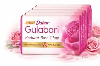 Dabur Gulabari Pure Rose Soap 150g (Pack of 4) | Moisturizing Bathing Soap for Radiant Glowing Skin & Body | Glycerine & Niacinamide | Long Lasting Fragrance | for Men & Women