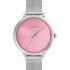 French Connection | Analog Pink Dial | Silver Stainless Steel | Watch for Women – FCN049A