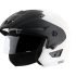 Vega Off Road Isi Certified Gloss Finish Full Face Dual Visor With Peak Helmet For Men And Women Outer Clear Visor And Inner Smoke Sun Visor(Anthracite, Size:M)
