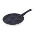 Attro Non Stick Gas and Induction Compatible Tapper Fry Pan/Omelette Pan/Fry Pan/Tapper pan240 mm, Spatter Finish, Black