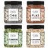 LILA DRY FRUITS 4 Superseed Combo (Chia, Pumpkin, Sunflower & Flax) 250gms each (1kg total) Immunity combo for Weight Management | Mix Seeds for Eating Diet Snacks Superfood Perfect for Gifting